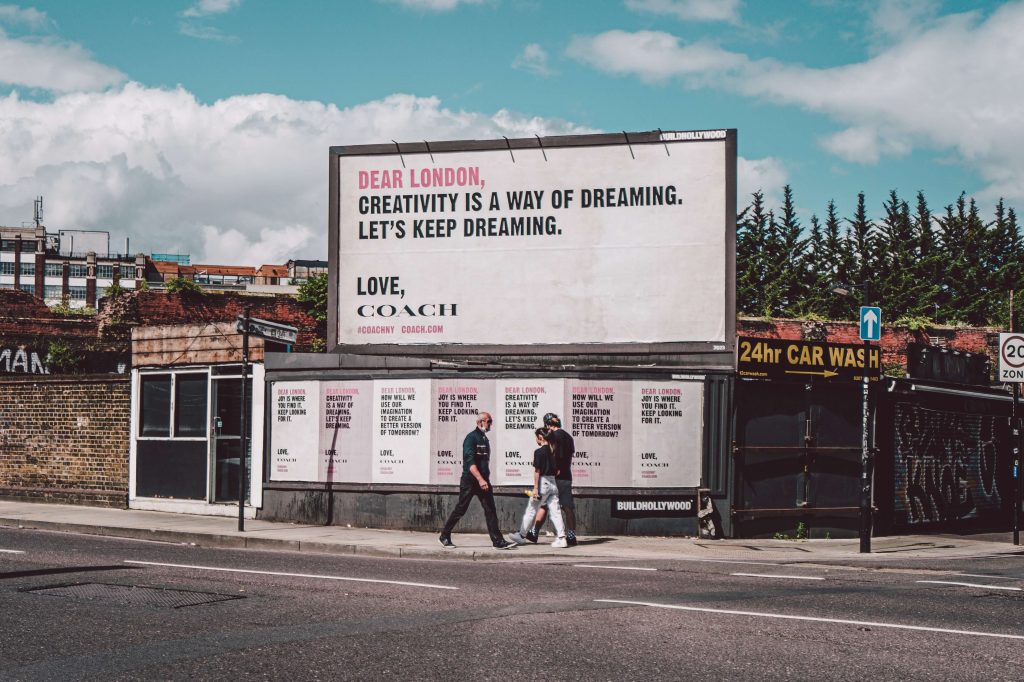 Billboard w Londynie